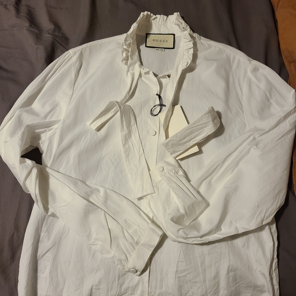 AUTHENTIC GUCCI SHIRT Women size 42 fits M - Picture 2 of 5